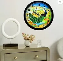 SRS Trends Plastic Wall Clock for Home Living Room Bedroom and Office ( Round 25.4 X 25.4 cm) (Unique Design)-thumb1