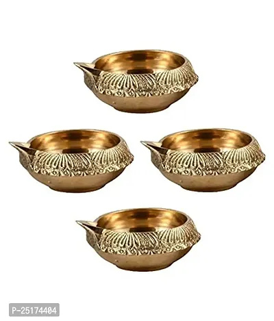 Classic Brass Kuber Deep Pack Of 4