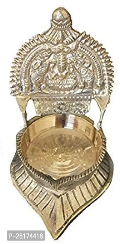 Classic Brass Kamakshi Singhasan Deep Height 10 Cm Pack Of 1-thumb0