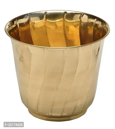 Classic Decorative Brass Planter ,Diameter 6 Inch X Height 4.5 Inch Home Decor-thumb0