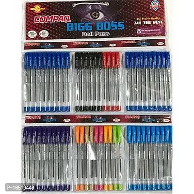 Multicolored Transparent Ball Pen For Writing PACK OF 20-thumb2