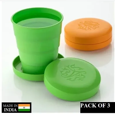 PORTABLE TRAVELLING CUP/TUMBLER WITH LID - pack of 3