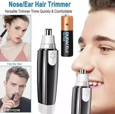 3 In 1 Electric Nose Hair Trimmer For MenAnd Women|Dual-Edge Blades|Painless Electric Nose And Ear Hair Trimmer Eyebrow Clipper, Waterproof, Eco-/Travel-/User-Friendly With 1 Pcs Battery