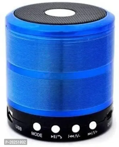 WS887 (Portable Bluetooth Mini Speaker) 5 W Bluetooth Speaker (Silver, Stereo Channel)-thumb0