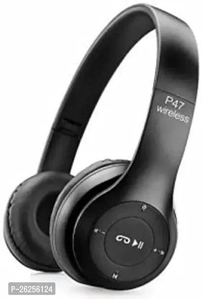 P47 Wireless Bluetooth Headphones 5.0+EDR with Volume Control, HD Sound and Bass, Mic, SD Card Slot