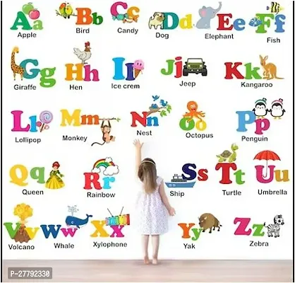 Alphabet  ABCD  Wall stickers (Pack of 1) for kids-thumb2