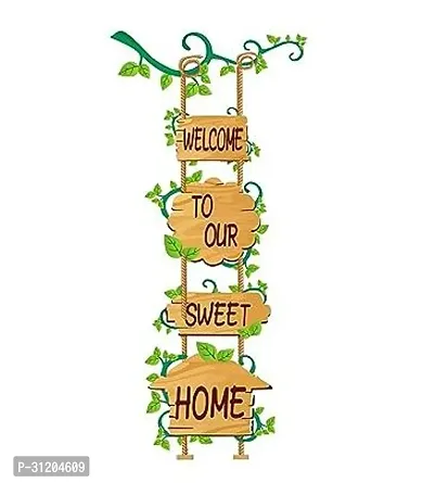 Welcome to Our Sweet Home Door Wall Sticker (Pack of 1)