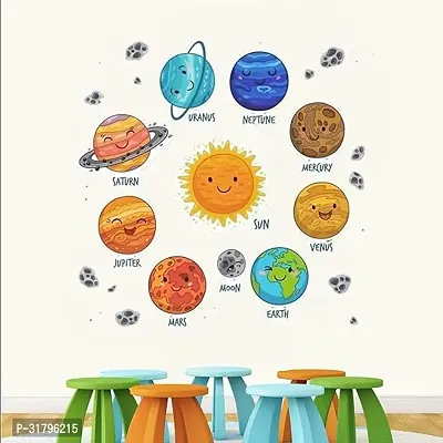 Solar System Kids Room Wall Stickers - (Size 40 x 28 CM)