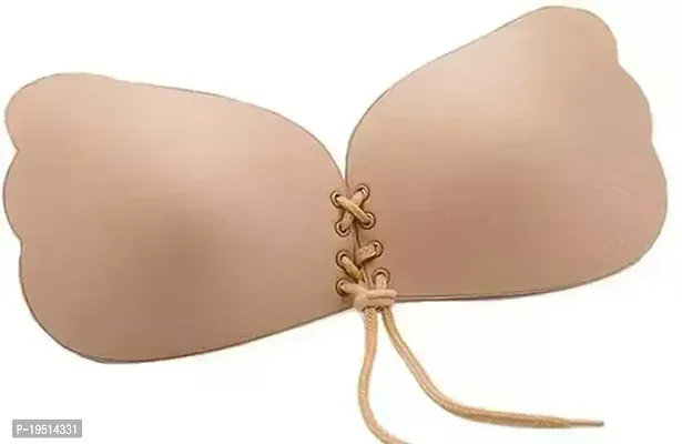 Stylish  Silicon Solid Bras For Women-thumb0