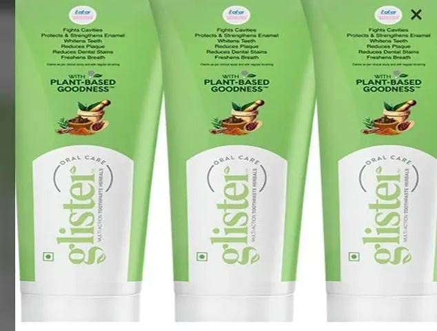 Glister herbal toothpaste pack of 3(50gm.each)