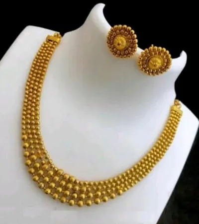 Beautiful Golden Alloy Jewellery Sets for Women
