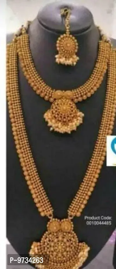 Twinkling Alloy Gold Plated Jewellery Set For Women