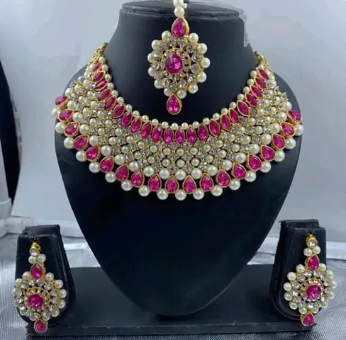 Plated Alloy Kundan Bridal Sets