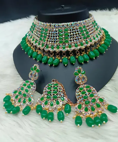 Stylish Fancy Alloy Kundan Jewellery Set For Women