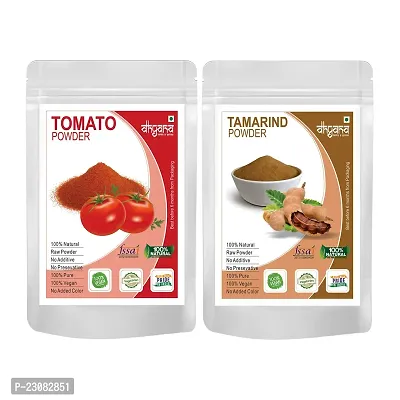 Dhyana Exim Tomato Powder,Tamarind Powder 100Gm Each For Cooking-thumb0