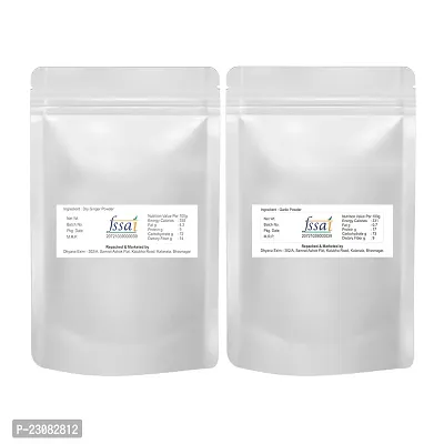 Dhyana Exim Ginger Powder 100Gm,Garlic Powder 100Gm -Combo Pack Of 2 Adrak Powder,Lahsun Powder-thumb2