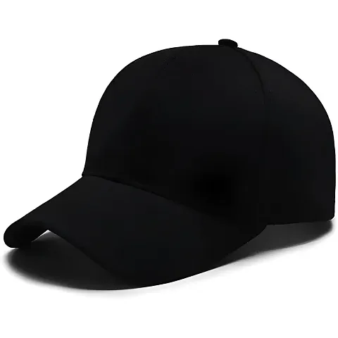 Shobha ENTERPRISES Black Solid Caps for Men & Women for Sports & Outdoor