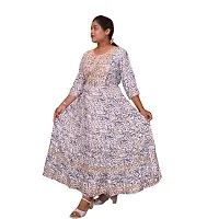 Printed Rayon Stitched Anarkali  Gown-thumb2