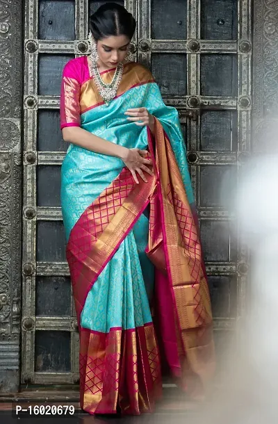 Beautiful Art  Silk Jacquard Work Saree for Women-thumb4