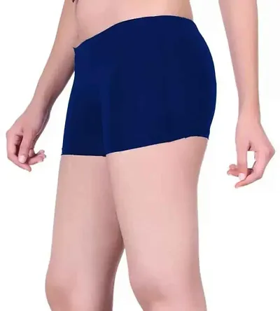 Classic Blend Solid Boy Short Panty for Women