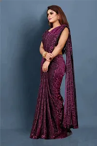 Trendy Georgette sarees with Sequence Blouse piece-thumb3