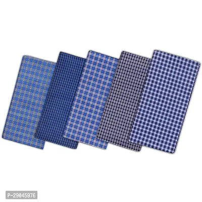Men's Cotton Checks Lungi - Multicolor, Pack of 5, Size-2.25 meters-thumb0