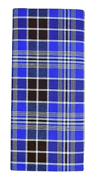 Men's Cotton Checks Lungi - Multicolor, Pack of 5, Size-2.25 meters-thumb1