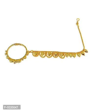 Elegant Brass Nose Pins for Women-thumb0