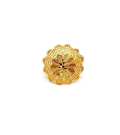 Splendid Look Traditional Beautiful Plated Finger Ring For Women And Girls