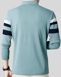 Trendy Cotton Blend  Striped Polos For Men-thumb1