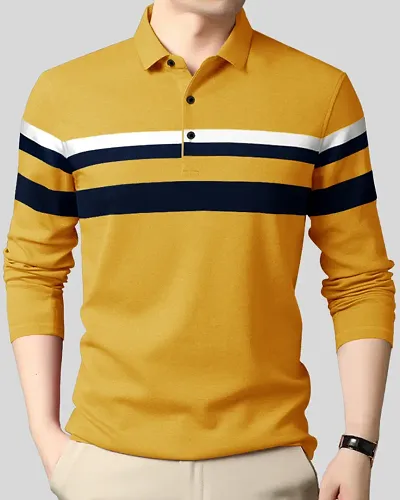 Mens Cotton Full Sleeve Multicoloured T-Shirts