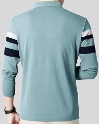 Trendy Cotton Blend  Striped Polos For Men-thumb2