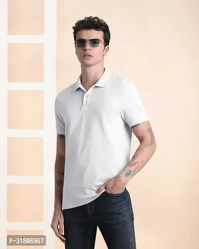 Trendy Stylish Cotton Blend Polos for Men-thumb0