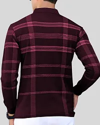 Trendy Cotton Blend Checked Polos For Men-thumb2