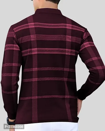 Trendy Cotton Blend Checked Polos For Men-thumb3