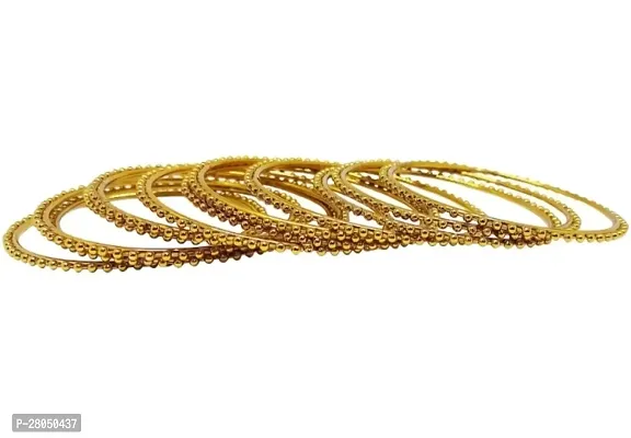 Elegant Golden Metal American Diamond Bangles or Bracelets For Women Pack of 12-thumb2
