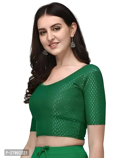 Classic Lycra Embellished Blouse for Women-thumb0