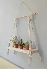 MACRAME WALL HANGING NEW DESIGN FOR HOME  BALCONY APPARTMENT DECOR White-thumb2