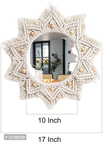 MACRAME MIRROR 227514 Off White-thumb3