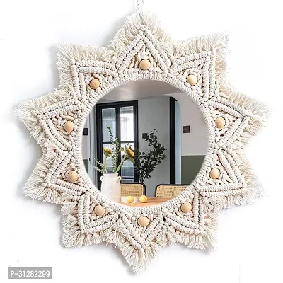 MACRAME MIRROR 227514 Off White