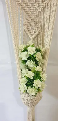 Plant Macrame Hanger DesignWall HangingGarden DecorHome DecorPlant Macrame White-thumb1