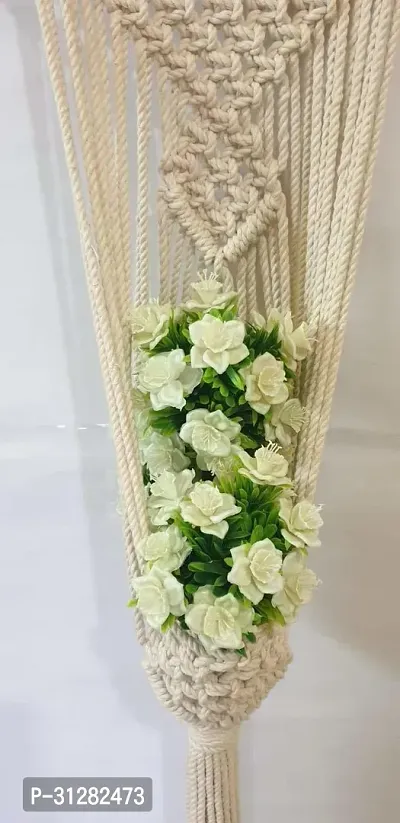 Plant Macrame Hanger DesignWall HangingGarden DecorHome DecorPlant Macrame White-thumb2