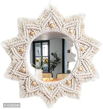 MACRAME MIRROR 227514 Off White-thumb2