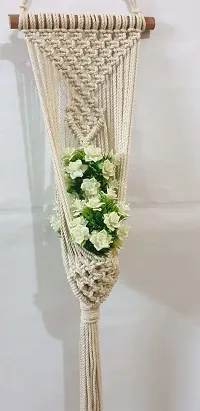 Plant Macrame Hanger DesignWall HangingGarden DecorHome DecorPlant Macrame White-thumb2