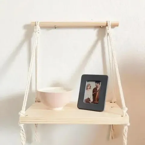 Cotton Rope Wall Hanging Shelves