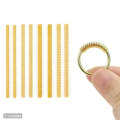 EZ LIVING 4pcs Gold Ring Size Adjuster for loose ring How to Keep Your Loose Rings in Place Say Goodbye to Loose Rings with This Innovative Ring Sizer Set-thumb0
