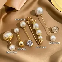 EZ LIVING 6pcs multicolor brooch pin for dresses decoration for women and girls party or all time uses Stylish Ways to Wear Brooch Pins with Neckline Dresses-thumb4