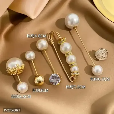 EZ LIVING 6pcs multicolor brooch pin for dresses decoration for women and girls party or all time uses Stylish Ways to Wear Brooch Pins with Neckline Dresses-thumb5