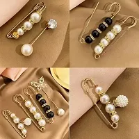 EZ LIVING 6pcs multicolor brooch pin for dresses decoration for women and girls party or all time uses Stylish Ways to Wear Brooch Pins with Neckline Dresses-thumb2