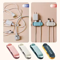 4pcs Multicolor Plug Wire Holder for Cable Retainer Cable Clips for Wire Storage-thumb2